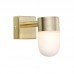 Sieninis šviestuvas MENTON Brass/Opal